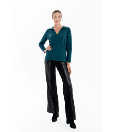 Sweater Polo - Azul