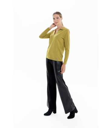 Sweater Polo - Mostaza
