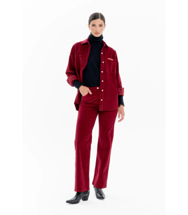 Camisa Corderoy - Rojo
