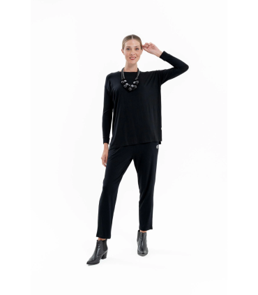 Maxi Remera Celia - Negro