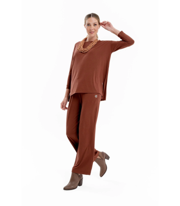 Maxi Remera Celia - Marrón