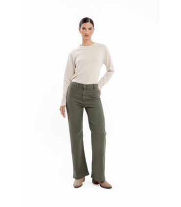 Pantalon Super Recto Gabardina - Gris