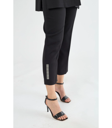 Pantalon Strass - Negro