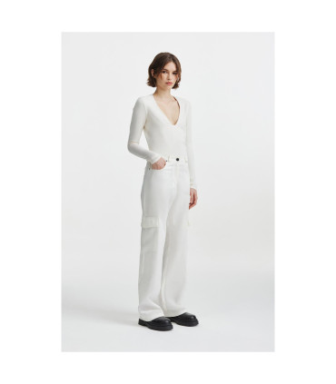 Pantalon Artico Abc Off White 38