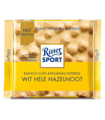 Chocolate Blanco Con Avellanas Ritter Sport 100 Gr.