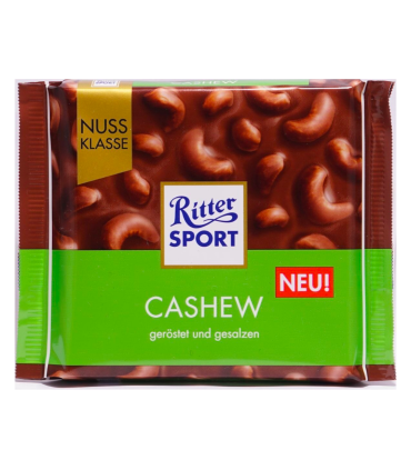 Chocolate Con Castañas De Caju Ritter Sport 100 Gr.