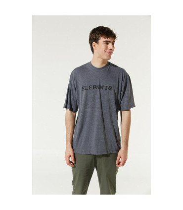 Remera True Gris Melange Medio