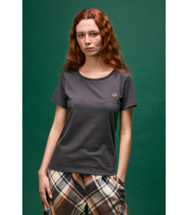 Remera Sra Smith Gris Topo
