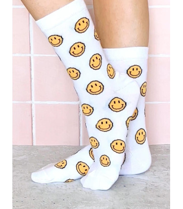 Medias Largas Smile Blanca Woman