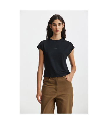 Remera Haines Abc Negro 36/38
