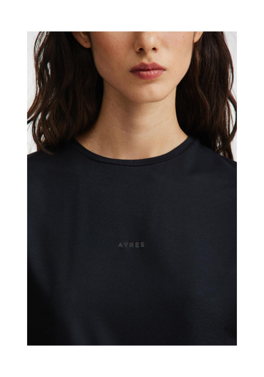 Remera Haines Abc Negro 36/38