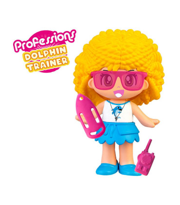 Pinypon Figura Profesiones - Entrenadora Delfines