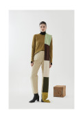 Bufanda Setas Abc Verde Talle Unic