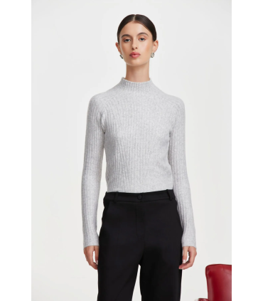 Polera Hielo Gris Mel. Claro 36/38