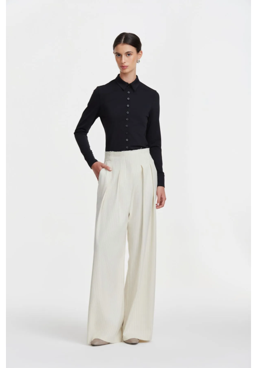 Pantalon Cristal Rayado Off White 40