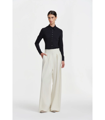 Pantalon Cristal Rayado Off White 40