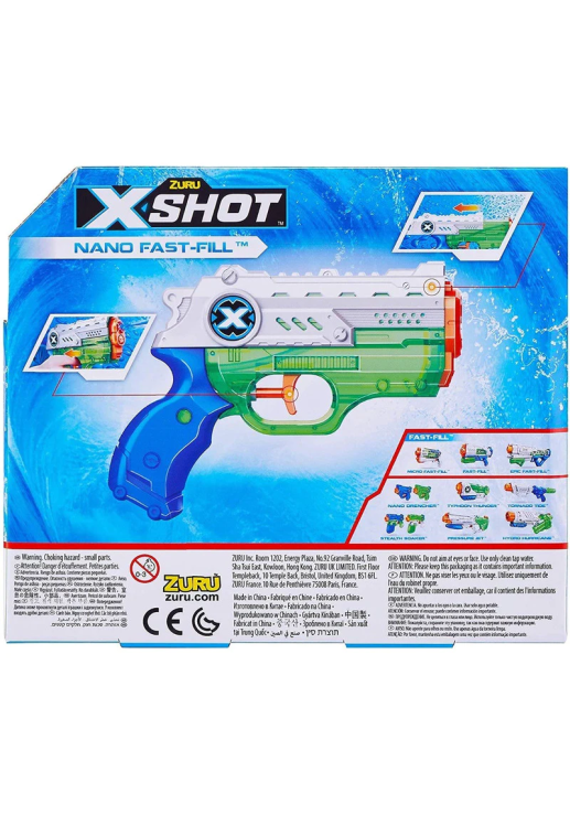 X-shot Pistola De Agua Nano Fast Fill