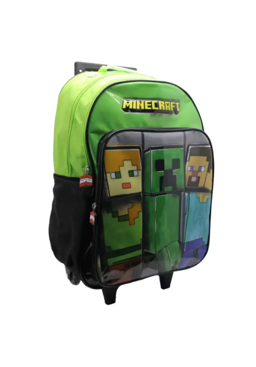 Mochila Minecraft Con Carro 18"