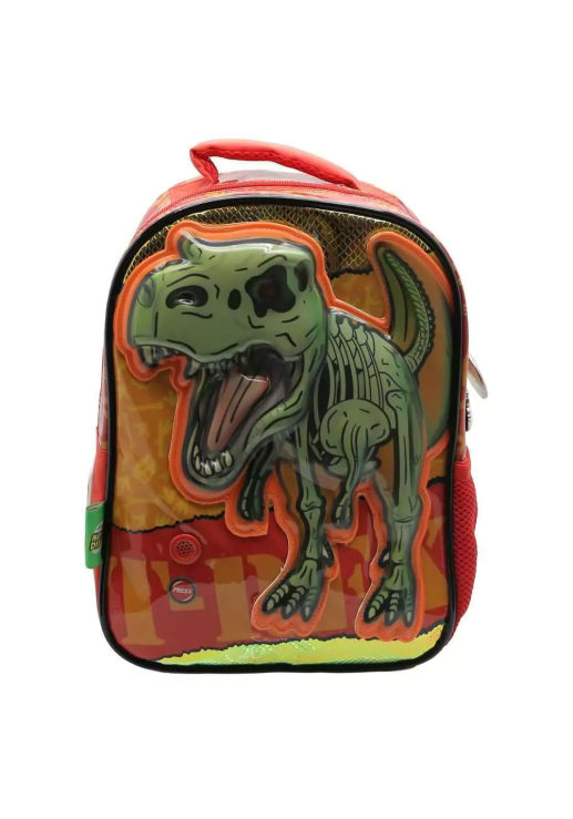 Mochila Dinosaurio Con Sonido Espalda 12"