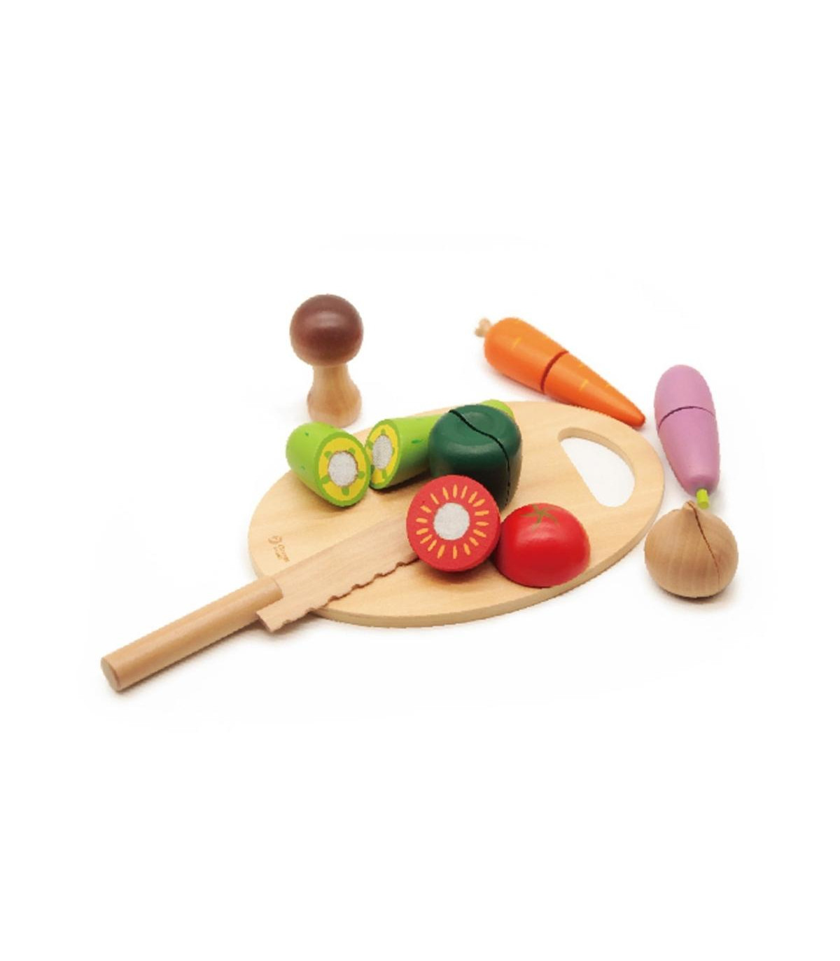 Cortando Verduras De Madera