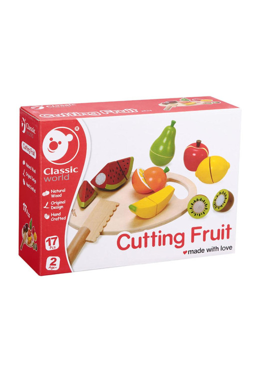 Cortando Frutas De Madera