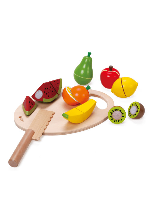 Cortando Frutas De Madera