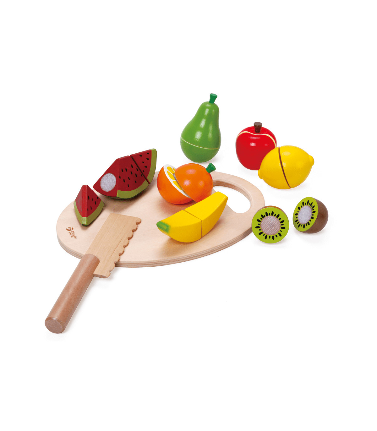 Cortando Frutas De Madera