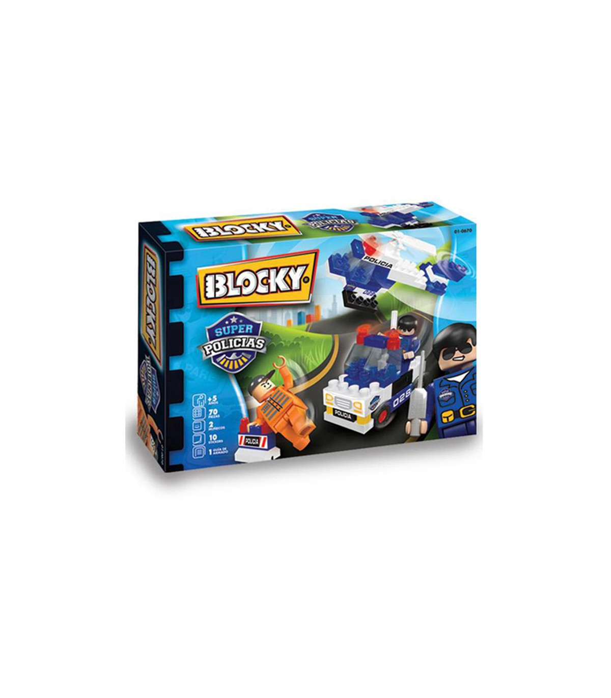 Blocky Policias X 70 Piezas