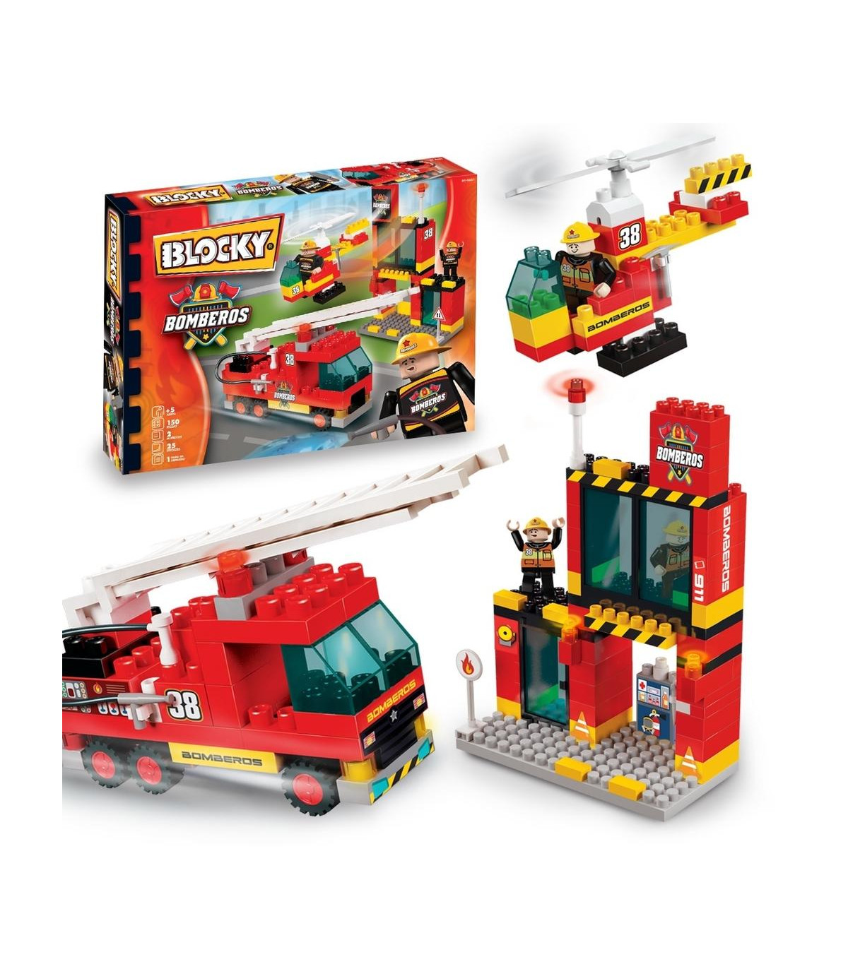 Blocky Bomberos 150 Piezas