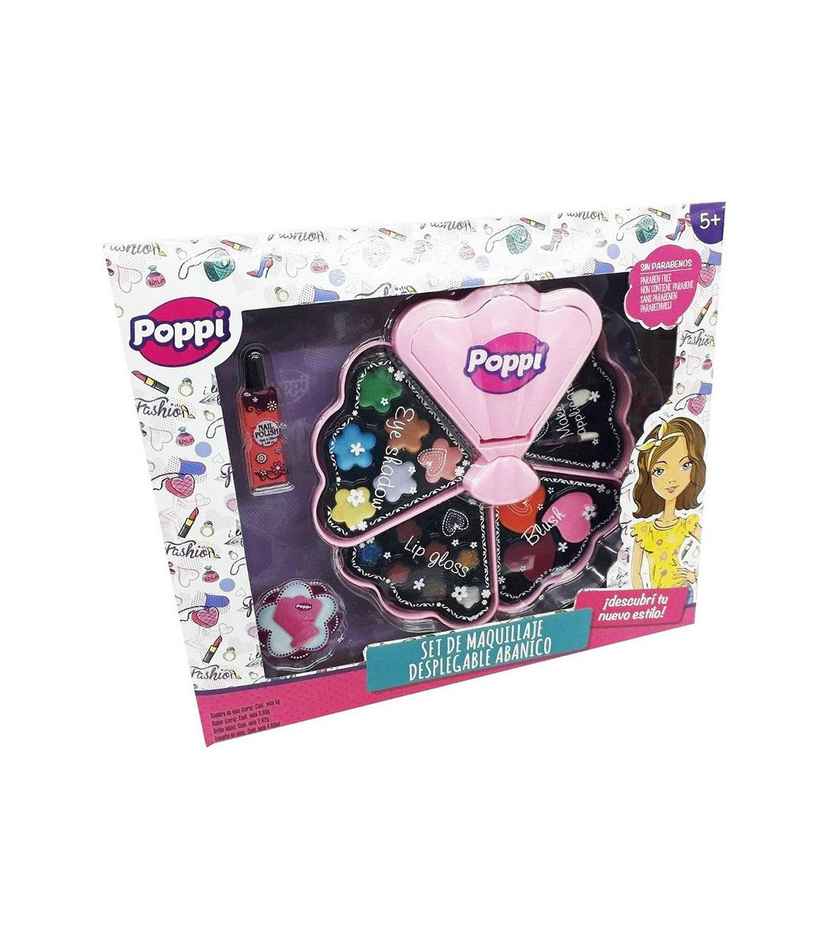 Set Maquillaje Abanico