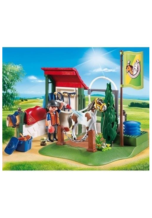 Playmobil Limpieza De Caballos
