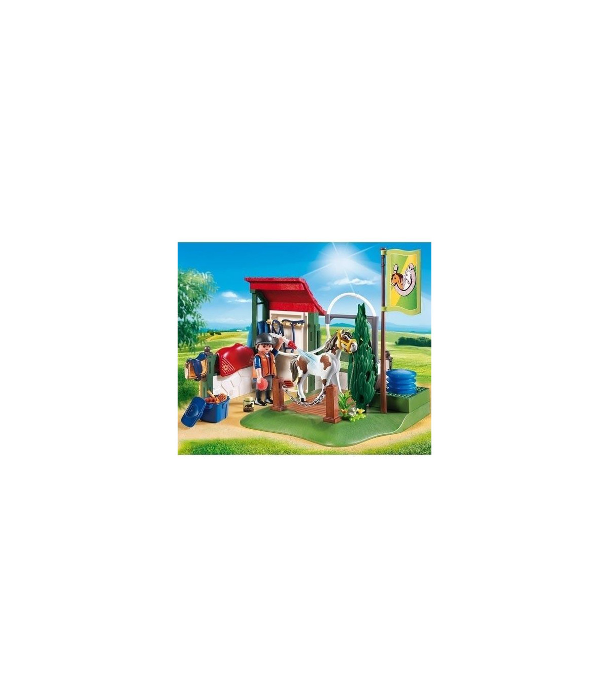 Playmobil Limpieza De Caballos