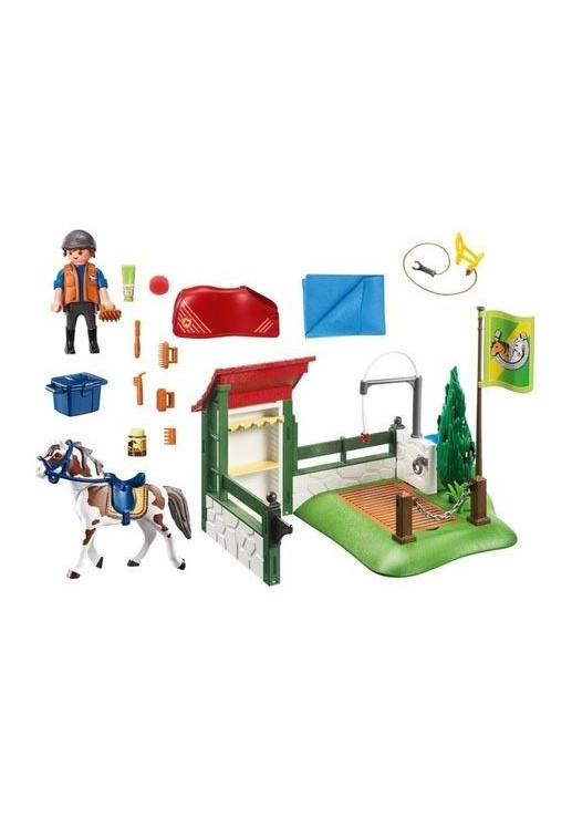 Playmobil Limpieza De Caballos
