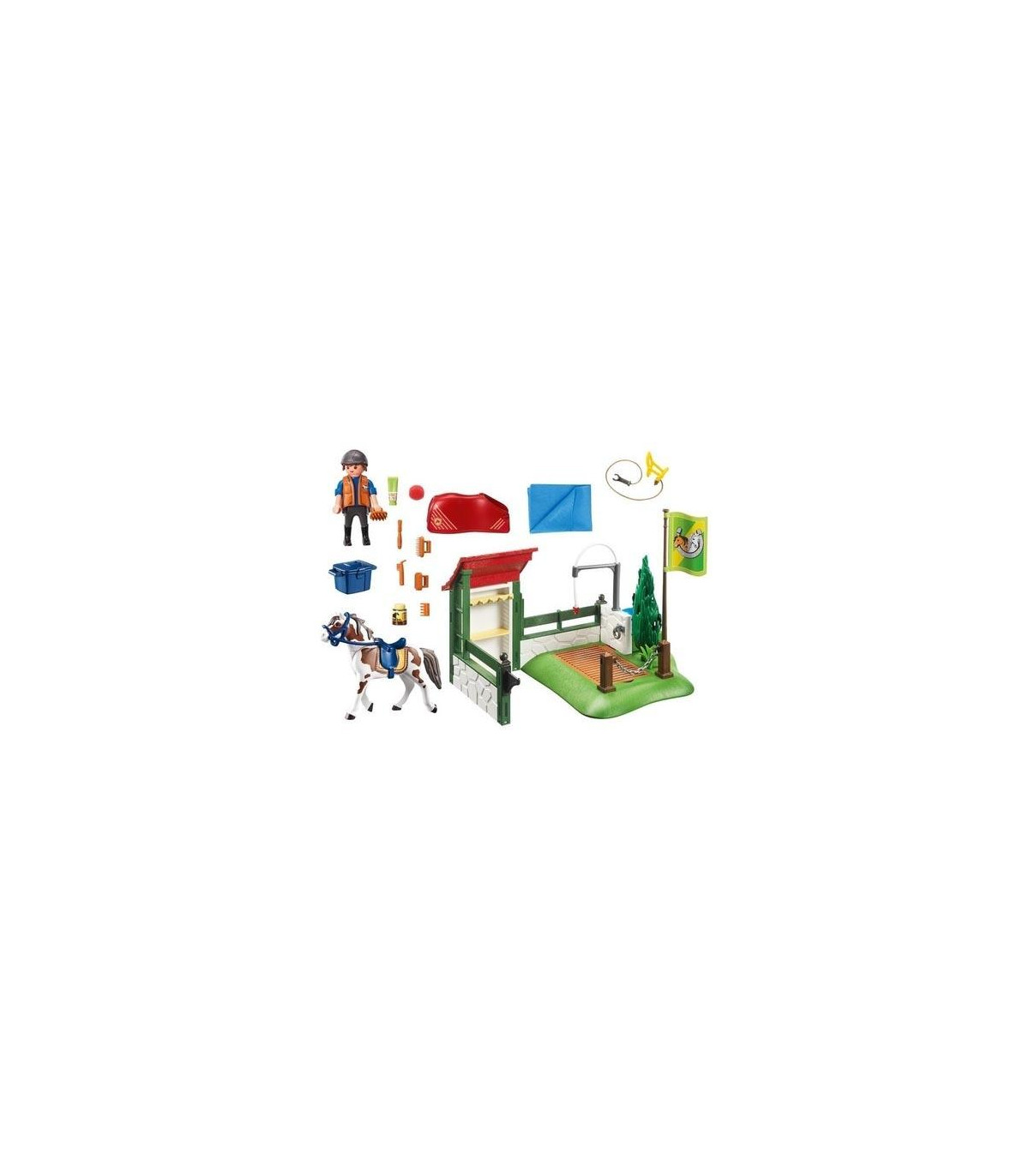 Playmobil Limpieza De Caballos
