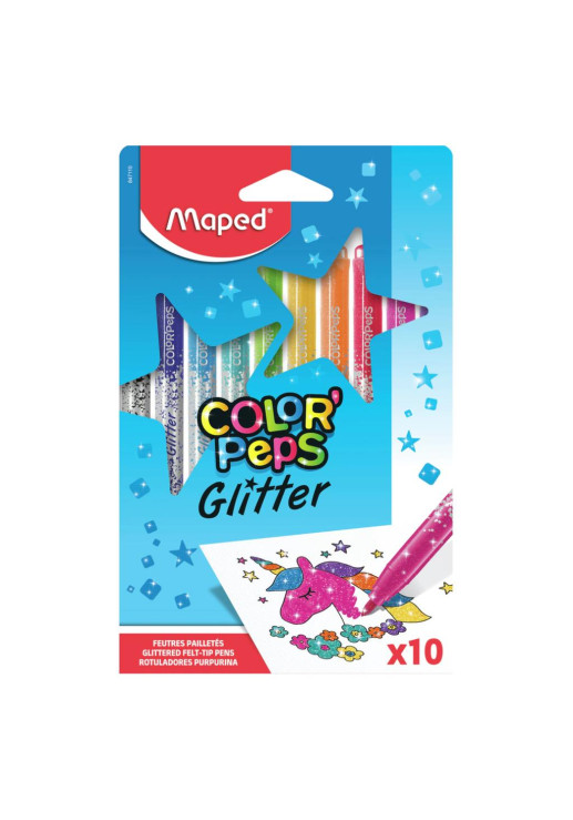 Maped Marcadores Glitter X 10