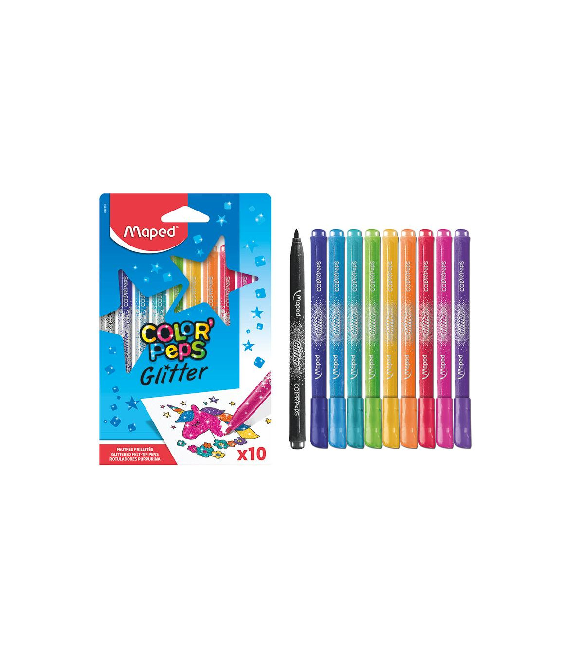 Maped Marcadores Glitter X 10