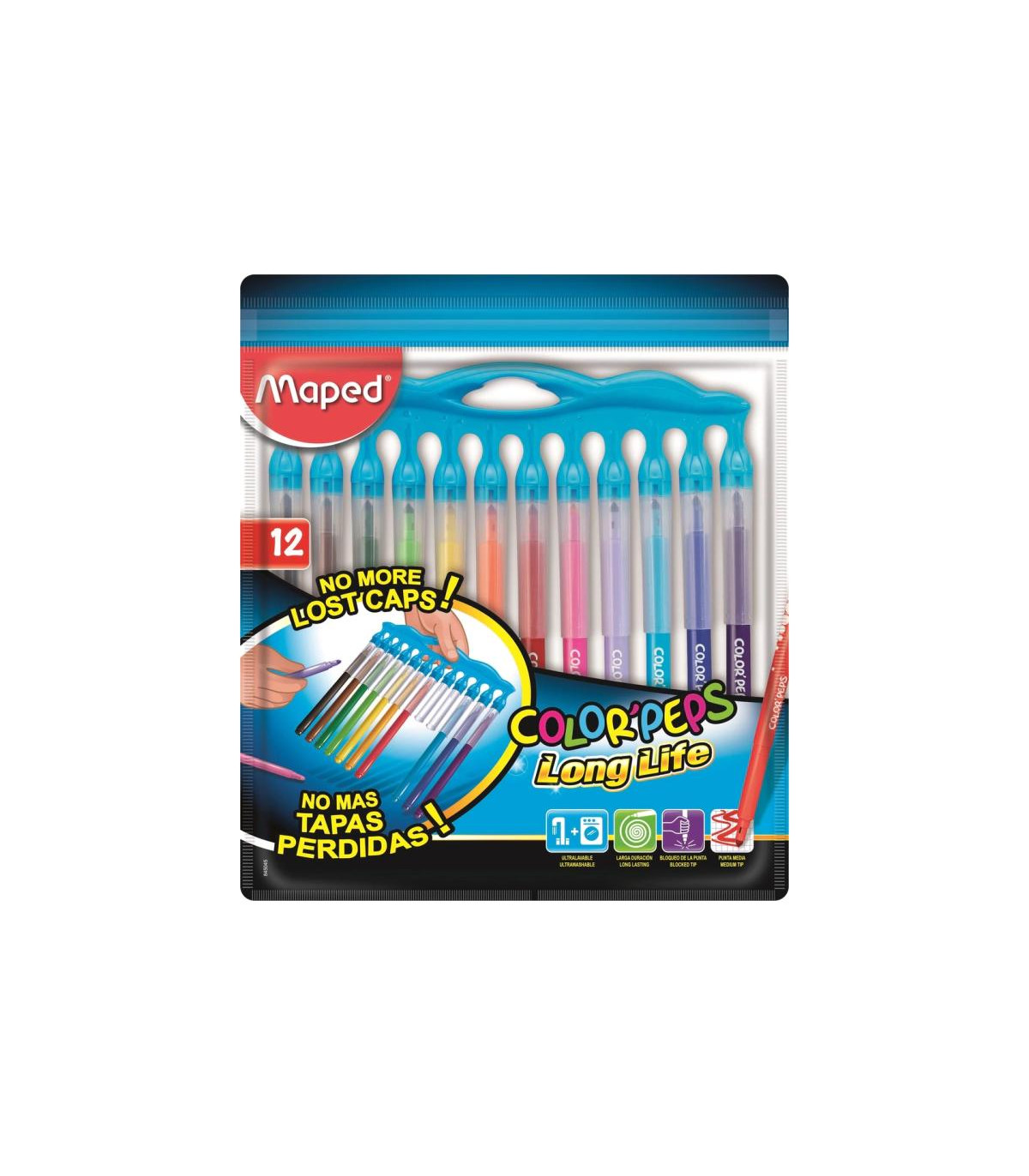 Maped Marcadores Larga Vida X 12