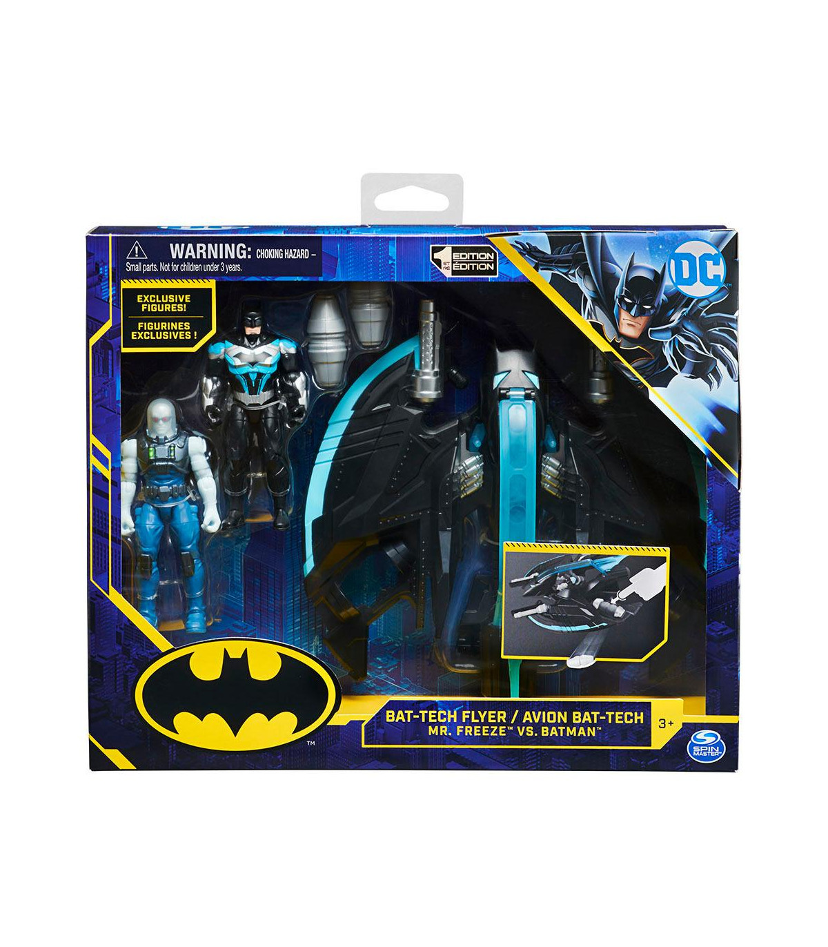 Dc Batiavion Con Batman Y Mr Freeze