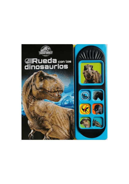 Libro Jurassic World Rueda Con Dinosaurios