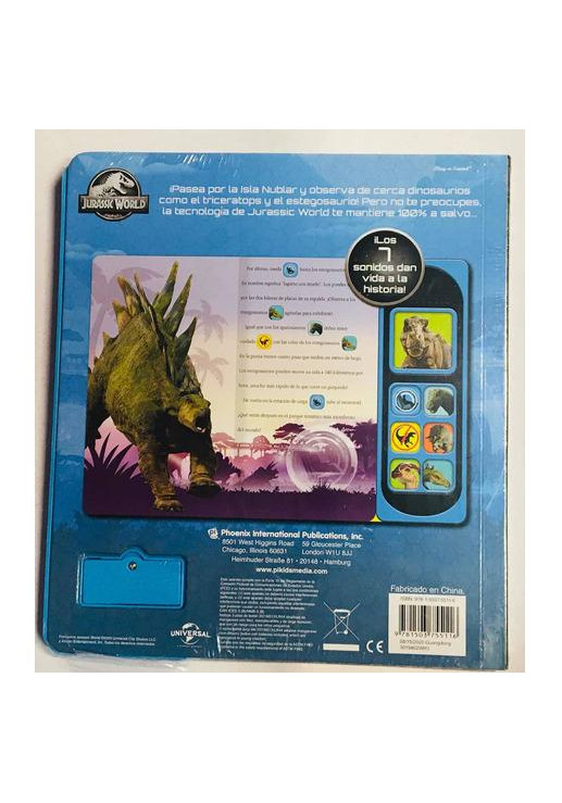 Libro Jurassic World Rueda Con Dinosaurios