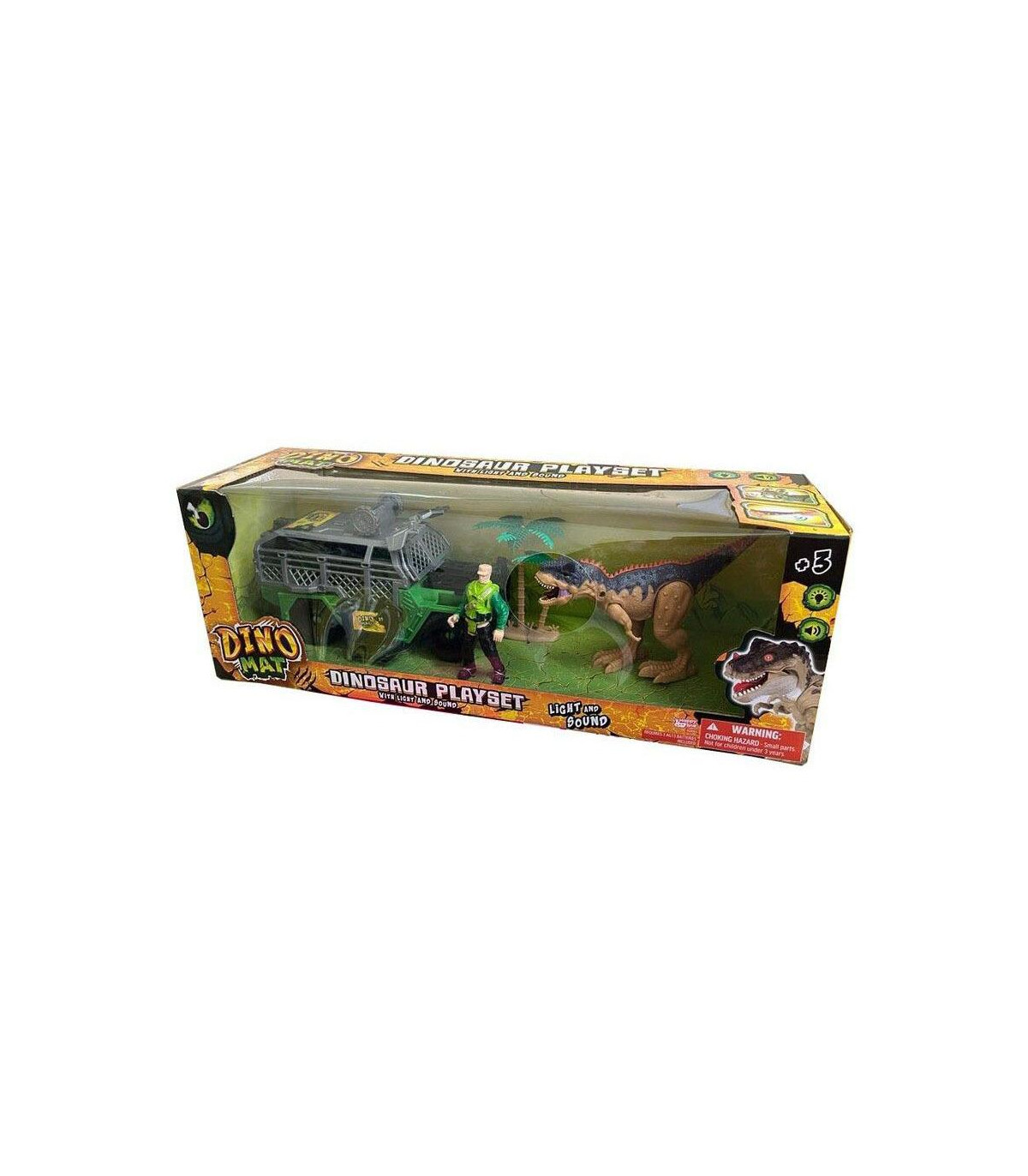 Dinomat Set Vehiculo Con Personaje