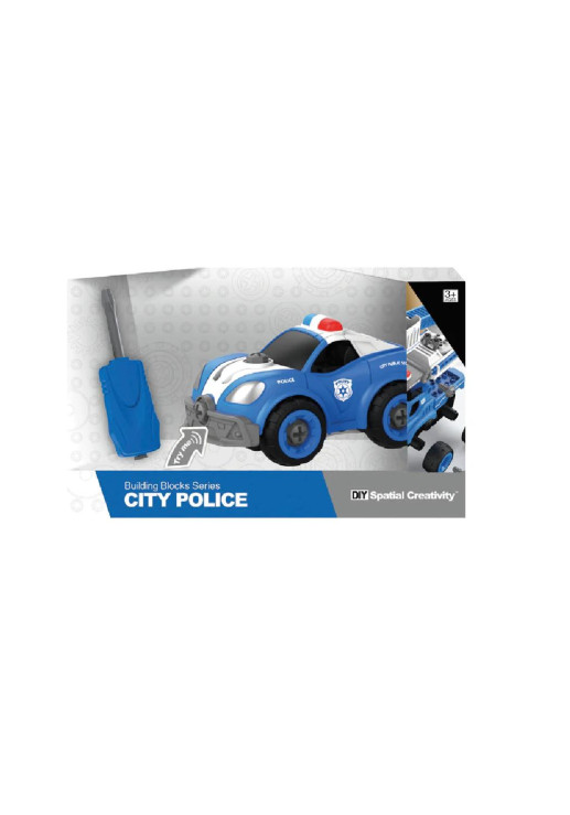 Auto Policia Desarmable Con Sonido