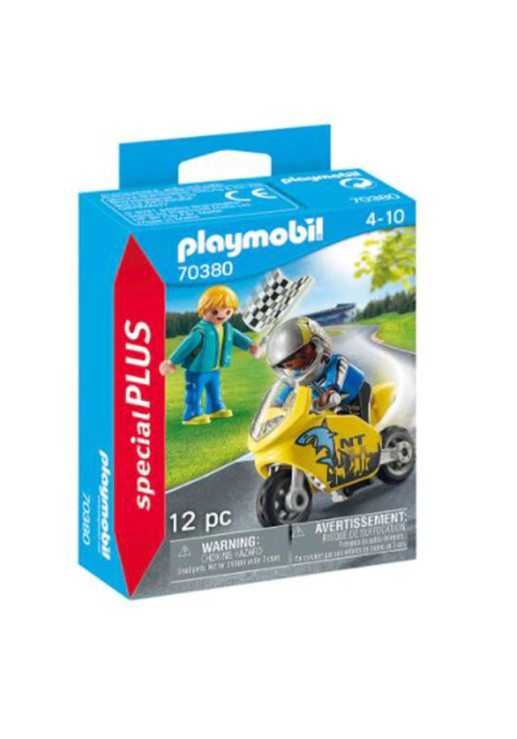 Playmobil Chicos Con Motos Carrera