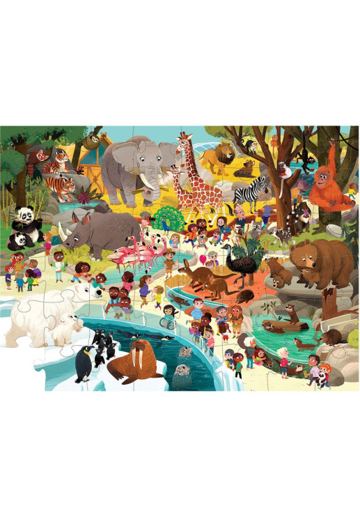 Puzzle Zoologico 48 Piezas