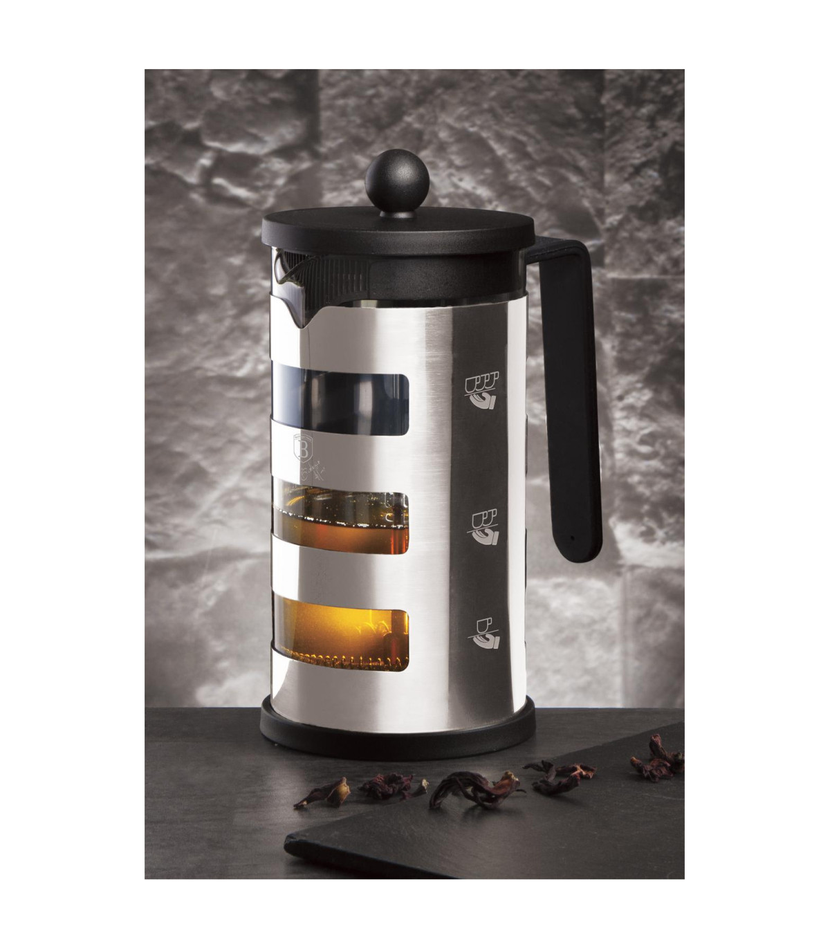 Cafetera De Acero Y Vidrio Black Vantage - Bh/7806