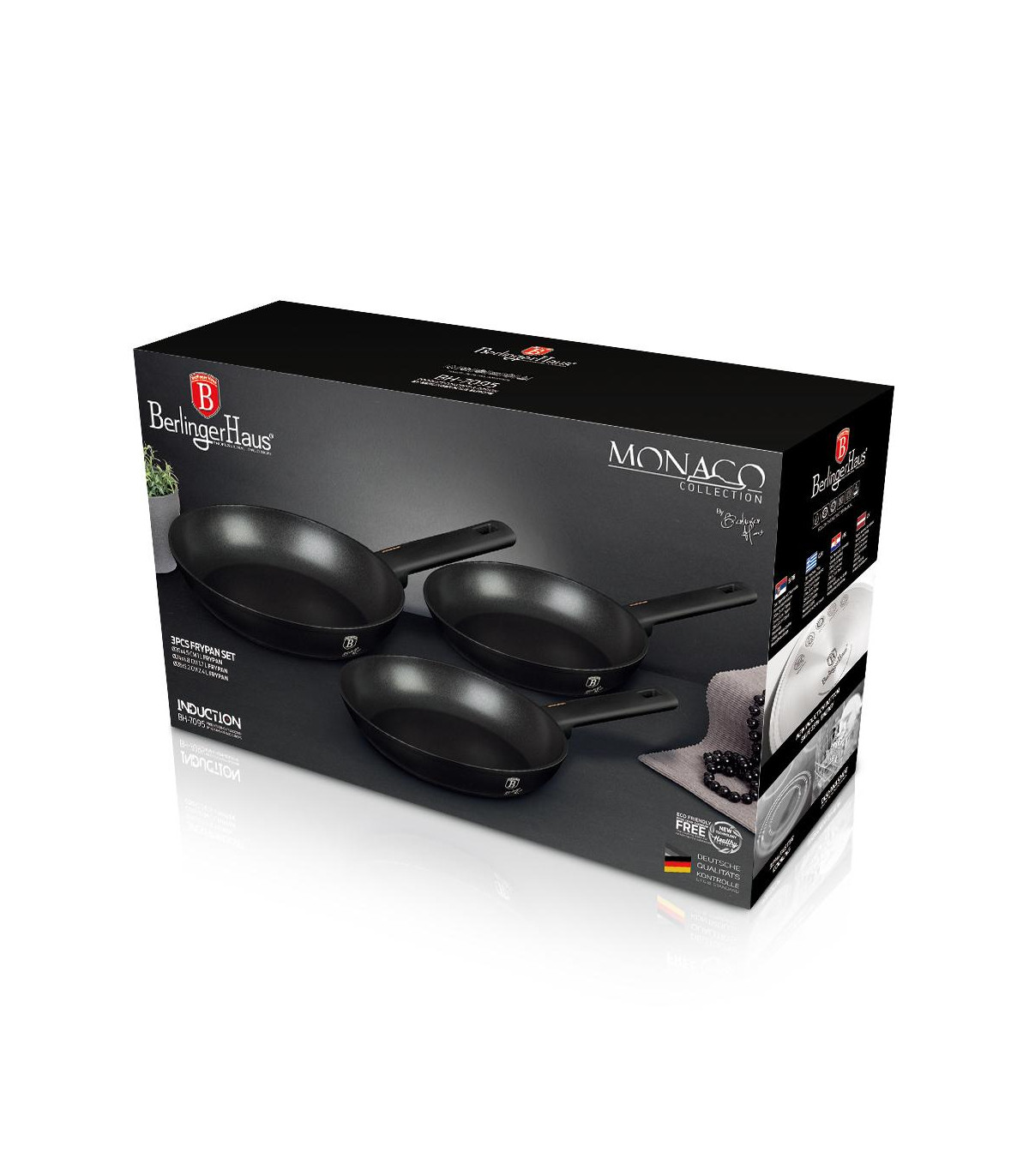 Bateria 3 Sartenes Monaco Collection - Bh/7095n