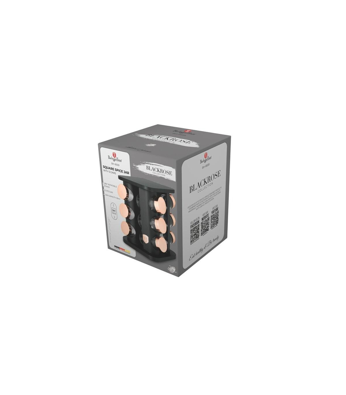 Especiero X 12 Black Rose Collection - Bh/8559