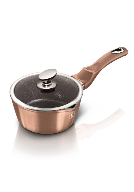 Cacerola Con Mango Y Tapa 16cm Metallic Line Rose Gold Edition - Bh/1524n