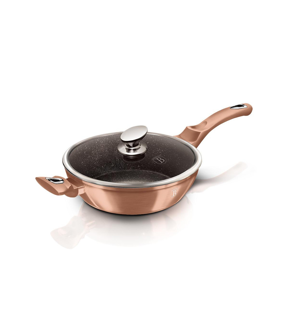Sarten Profunda Y Tapa 24cm Metallic Line Rose Gold Edition - Bh/1517n