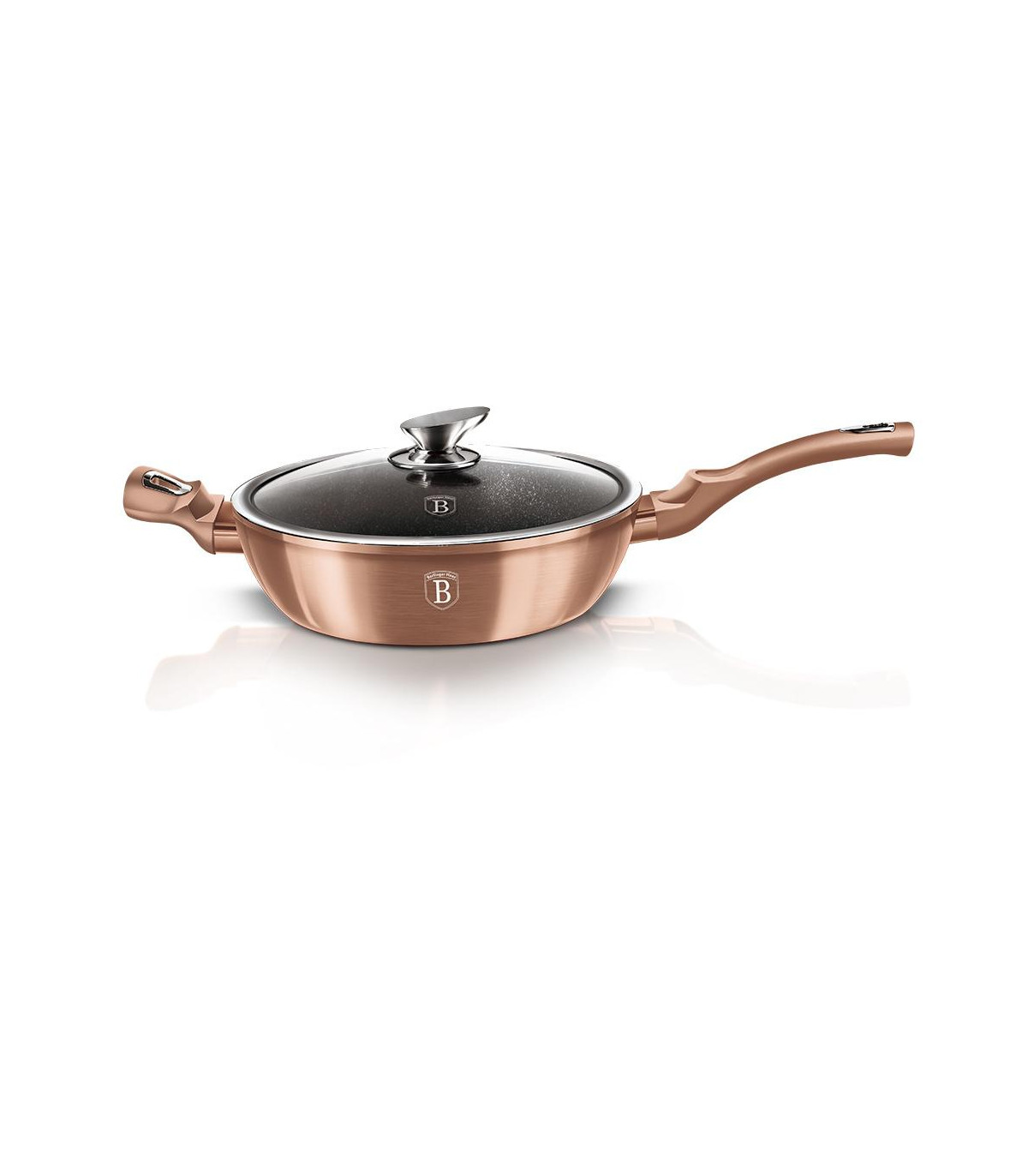 Sarten Profunda Y Tapa 24cm Metallic Line Rose Gold Edition - Bh/1517n